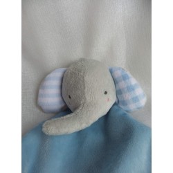 Mothercare - Schmusetuch - Elefant - hellblau - 22 cm lang