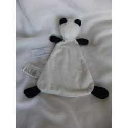 H&M - Schmusetuch - Panda - weiß und schwarz - ca. 28 cm lang