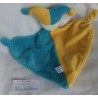 Baby Fehn -  Pampers - Schmusetuch - Clown -  hellblau und gelb - ca. 25 cm lang
