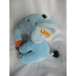 Steiff - Plüschtier - Spieltier - Elefant Karüssel - blautöne und orange - ca. 22 cm hoch sitzend und ca. 15 cm lang