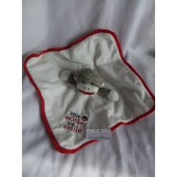 Baby Starters - Schmusetuch - Affe - mit Stickerei, Rasselgeräusch und Schlenkerbeinchen