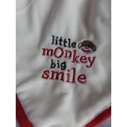 Baby Starters - Schmusetuch - Affe - mit Stickerei, Rasselgeräusch und Schlenkerbeinchen