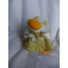 Nici - Plüschtier - Zwei Plüschtiere - Ente Paula mit Kleidchen - je ca. 15 cm lang - liegend