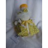 Nici - Plüschtier - Zwei Plüschtiere - Ente Paula mit Kleidchen - je ca. 15 cm lang - liegend