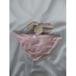 Baby Fehn - Schmusetuch - Hase - rosa mit Häschenapplikation - ca. 25 cm lang