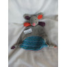 Tedi - Kuschelfreund - Schmusetuch - Maus mit Rasselgeräusch - bunt - ca. 28 cm lang