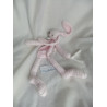 Happy Horse - Schmusetuch - Hase Reese mit Schnullerband - rosa und weiß gestreift - ca. 30 cm lang