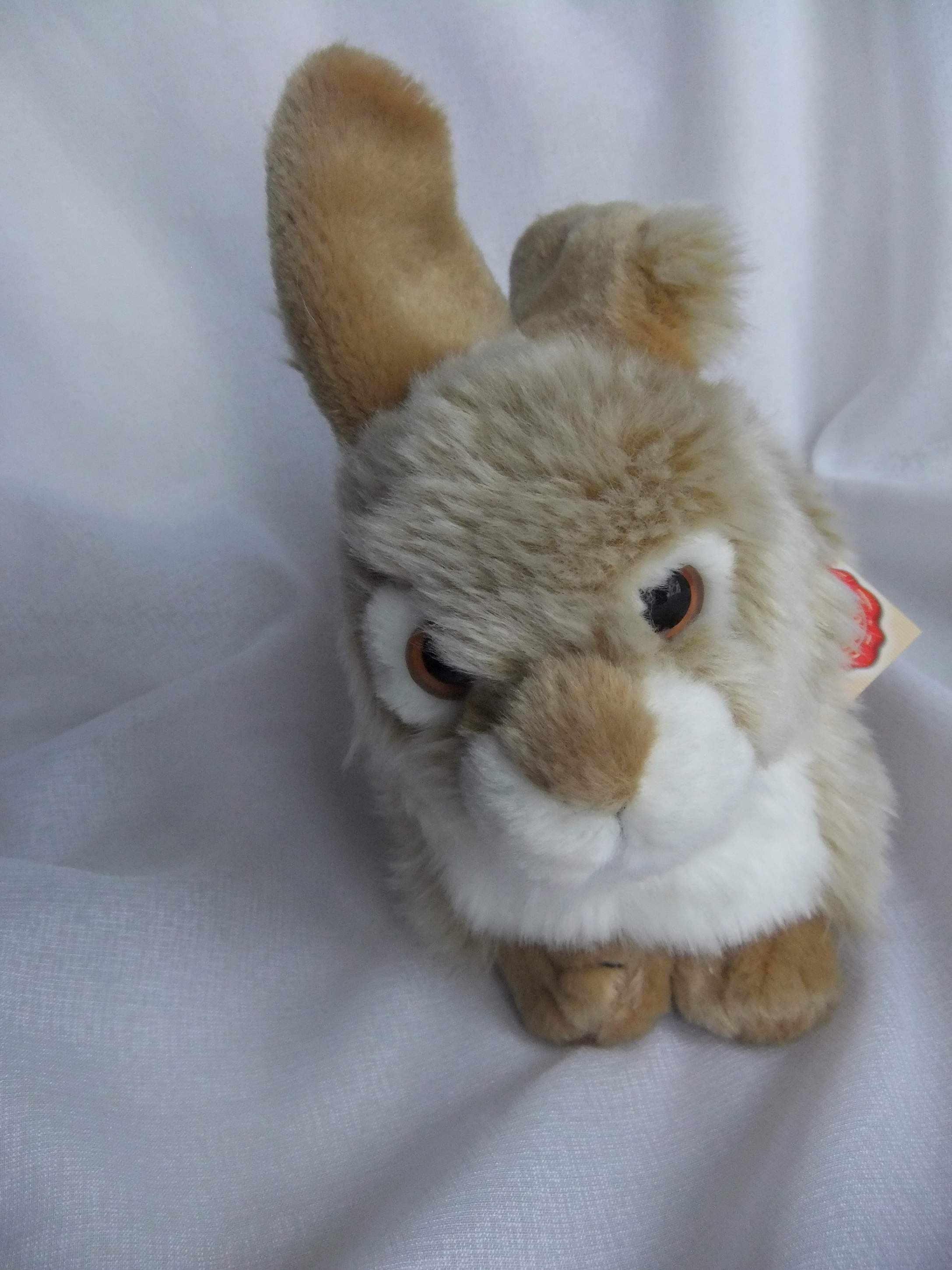 Teddy Hermann Hase Sitzend 20 Cm – Kuscheltier Aus Recyceltem Material, Super Weich