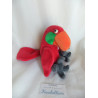 Bebe - Perlsacktier - Plüschtier - Papagei Koko Lores - rot - ca. 20 cm groß - Schlenkerbeinchen