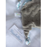 Fashy - Little Stars - Schmusetuch - Katze graubraun und türkis/weiß gestreift - ca. 27 cm lang