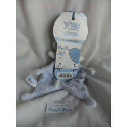 VIB - Very Imported Baby - Schmusetuch - Maus - hellblau und weiß - ca. 25 cm lang