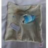 Baby Fehn - Schmusetuch - Fisch blautöne mit Schnuffeltuch creme und Stickerei - Rasselgeräusch - ca. 25 cm x 28 cm groß
