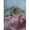 Sigikid - Schmusetuch - Schutzengel Schaf rosa mit weißen Flügelchen und aufgesticktem kleinen Herzchen - ca. 25 cm lang