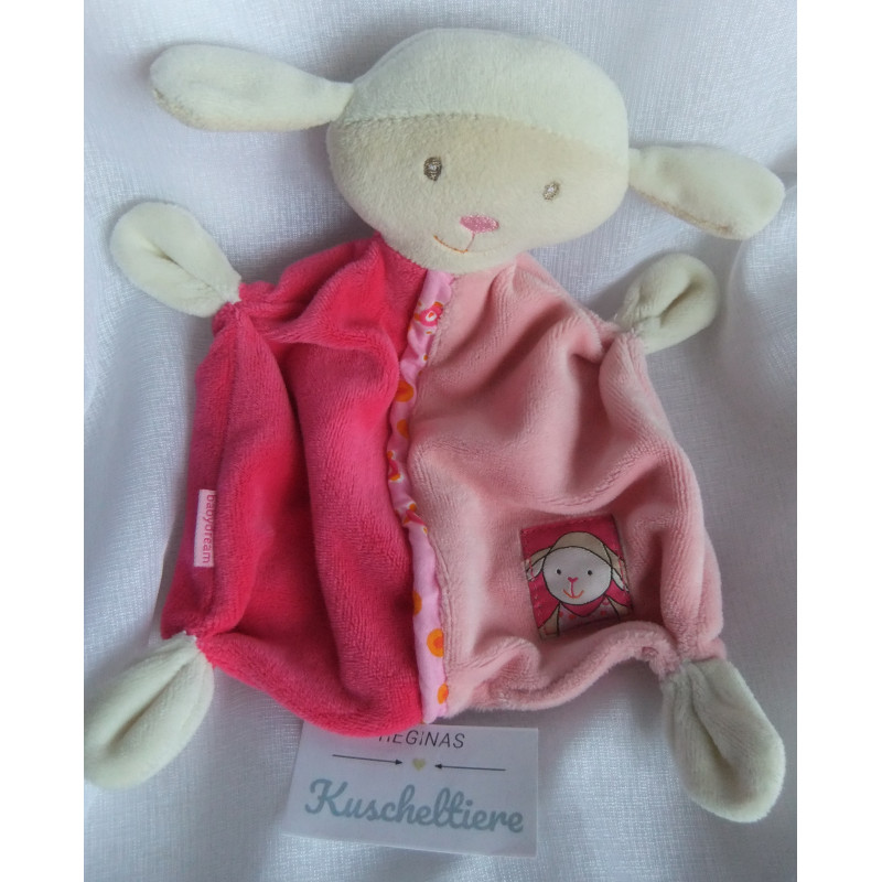 Babydream - Schmusetuch - Schäfchen - rosa und pink - ca. 23 cm lang