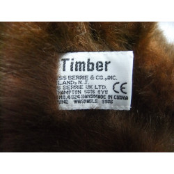 Russ Berrie - Plüschtier - Bär Timber - Brauntöne - ca. 30 cm groß - Schlenker