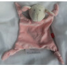 Sigikid - Schmusetuch - Schaf rosa mit aufgenähtem kleinen karierten Herzchen und Halstuch - ca. 25 cm lang