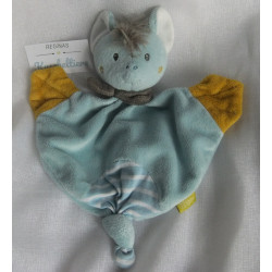 Baby Fehn - Schmusetuch - kleine Fledermaus - hellblau - ca. 23 cm lang