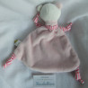 Cause - Schmusetuch - Bär rosa mit Schal rosa/weiß gestreift - ca. 22 cm lang