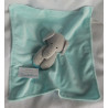 Forever Baby LLC - Schmusetuch - Elefant Plüsch und Satin in türkis - mit Beißring - ca. 33 cm x 35 cm lang