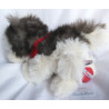 Sigikid - Plüschtier - Red Friends - Hund - Husky mit rotem Halstuch und roter Pfote  - ca. 30 cm groß - liegend