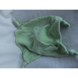 Aldi / Dormia - Schmusetuch - Hund - dunkelgrün und hellgrün - 30 cm x 30 cm