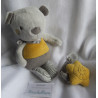 Baby Club - Spieltier Bär mit Halstuch braun und ocker ca. 25 cm groß Schlenker und ein Schnullerhalter