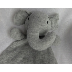 H&M - Schmusetuch - Elefant mit Schal - graumeliert - ca. 25 cm lang