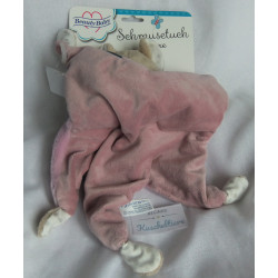 Beauty Baby - Müller - Schmusetuch deluxe - Koala - rosa und braun - mit Schnullerring - ca. 30 cm lang