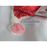 Sigikid - Schmusetuch - Schaf Schnuggi weiß/rot mit Herzchenmotive und Halstuch in rosa  - ca. 23 cm lang