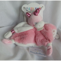 Baby Nat - Schmusetuch - Einhorn - rosa/weiß - ca. 20 cm lang