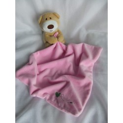 Mamamiya&Papas / Babyplay - Schmusetuch - Bär mit Schnuffeltuch - braun und rosa