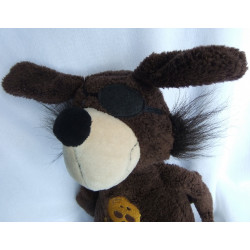 Sigikid - Plüschtier - Old Friends Hund Matrosen Matze mit Augenklappe - dunkelbraun - ca. 27 cm groß - sitzend