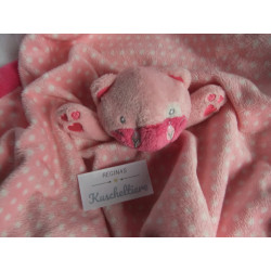 Early Days / Primark - Schmusetuch - Katze - rosa und pink - ca. 45 cm x 45 cm groß