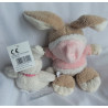 Schneider GmbH Plüschtier Hase braun mit Hoodie in rosa und ein kleiner weißer Hase von der Firma Wurm Gmbh