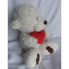 Nici - Plüschtier - Bär weiß mit roten Herzchen in den Händchen - ca. 50 cm groß - Schlenker