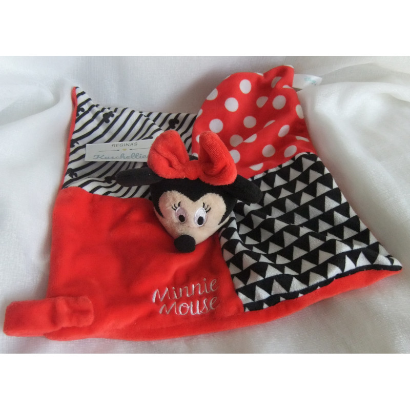 Netto - Disney - Schmusetuch - Minnie Mouse - rot und schwarz - mit