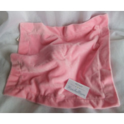Fabric Compostion Snuggle Baby - Schmusetuch - Einhorn - rosa/weiß mit Einhornmotive - ca. 35 cm x 35 cm groß