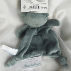Douglas Baby - Schmusetuch - Lil'Teether - Otter mit Beißring -  grau/weiß mit kleinen Motiven - ca.