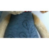 Sigikid - Kuscheltier Spielfigur - Patchworksweety Hund - blau/braun - mit Stickerei - ca. 33 cm groß - Schlenker