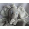 Nicotoy - Schmusetuch - Elefant Dumbo mit Schnuffeltuch - grau/weiß - ca. 42 cm lang