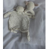 Primark / Early Days - Schmusetuch Schaf wollweiß/weiß und Rückseite mit Sternchen und Rasselgreifling