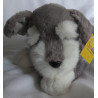 Sunkid - Plüschtier - Hund Schnauzer - grau/weiß - ca. 30 cm lang und 20 cm hoch