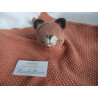 Alana - DM - Schmusetuch - Strick - Tiger - lachsfarben - ca. 23 cm x 27 cm groß