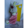 Babydream - Schmusetuch - Reh mit kleiner Schleife am Ohr - rosa/grau - ca. 25 cm lang