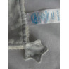 Alvi - Schmusetuch - Bär - grau mit weißen Sternchen und wollweiß - ca. 28 cm x 30 cm groß