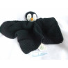 Alana - DM - Schmusetuch - Strick - Pinguin - schwarz - ca. 26 cm x 27 cm groß