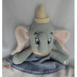 Aldi - Simba - Disney - Schmusetuch - Elefant Dumbo mit Schriftzug - ca. 40 cm lang