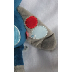 Sigikid - Plüschtier - Gans mit Elchgeweih - blau/gelb/grau - ca. 28 cm groß - Schlenker