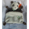 Pusblu - Schmusetuch - Panda mit Halstuch - dunkelgrau und weiß - ca. 25 cm lang