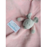 Floppys - Teddykompaniet - Schmusetuch Maus - rosa/grau - ca. 34 cm x ca. 34 cm groß
